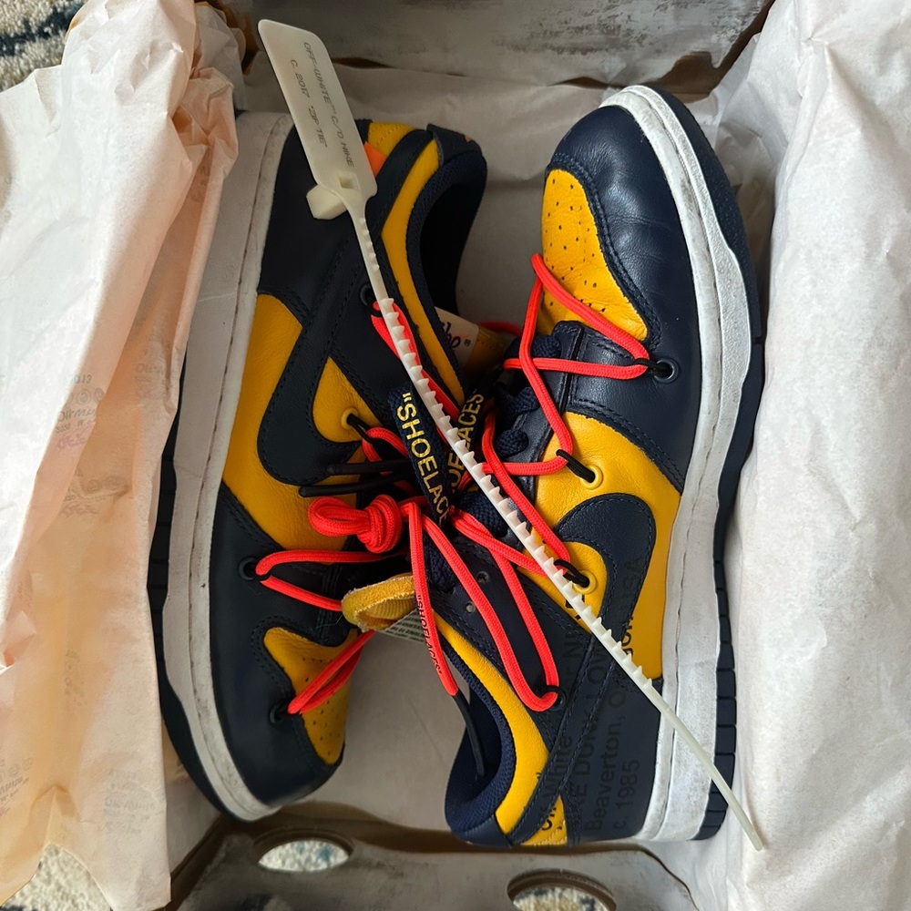 Nike x Off-White University Gold Dunks